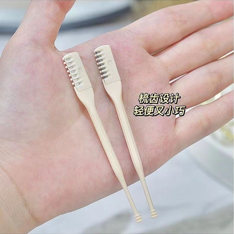 Spot Double-Headed Nose Hair Knife Manual Nose Hair Cleaning Trimmer Nose Hair Knife Portable Ear Scoop Scraper Nose Hair Shaver - Image 4
